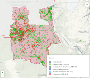 DRC health facilities dashboard